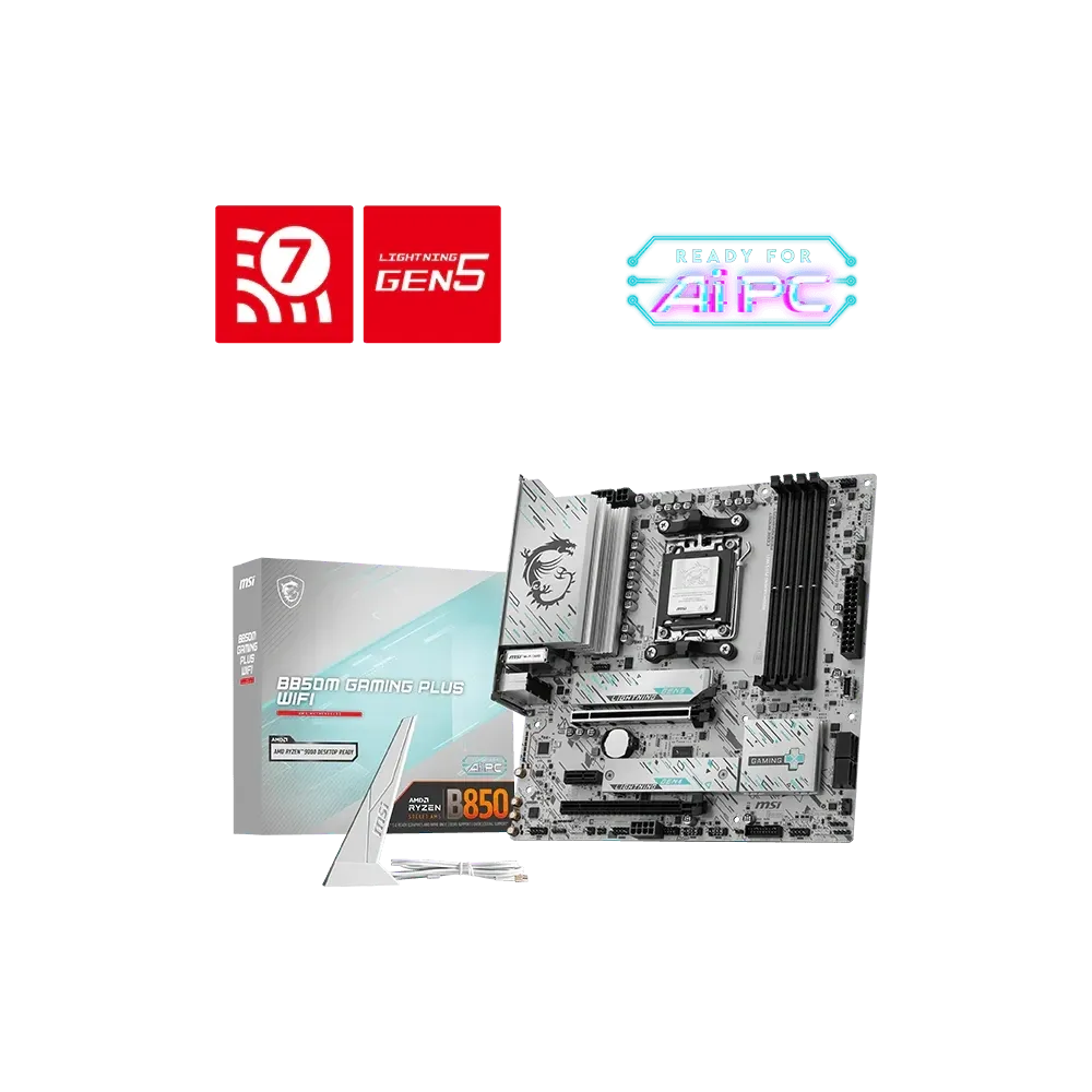 Msi B850M Gaming Plus WiFi 8200+ MT/s (OC) Wi-Fi 7 mAtx Am5 4