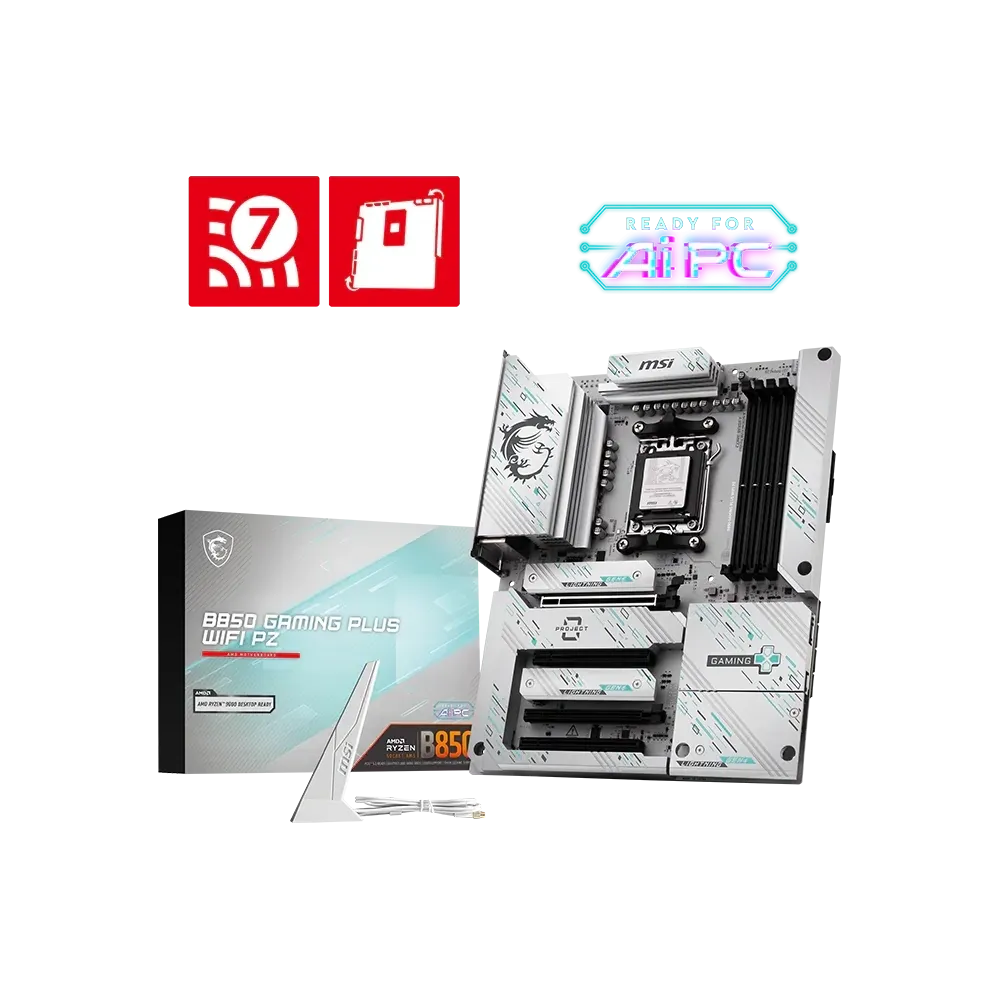Msi B850 Gaming Plus Wifi Pz Ddr5 8200(OC)Mhz Wi-Fi 7 Atx Am5 4