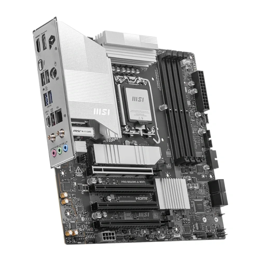 Msi Pro B860M-A WiFi DDR5 8800+(OC)MHz Wi-Fi 7 mATX 1851 4