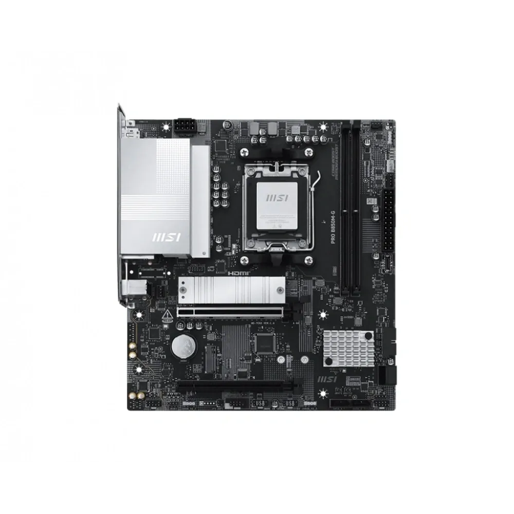 Anakart Msi Pro B850M-G Am5 Ddr5 8200+(OC)MHz mATX 2