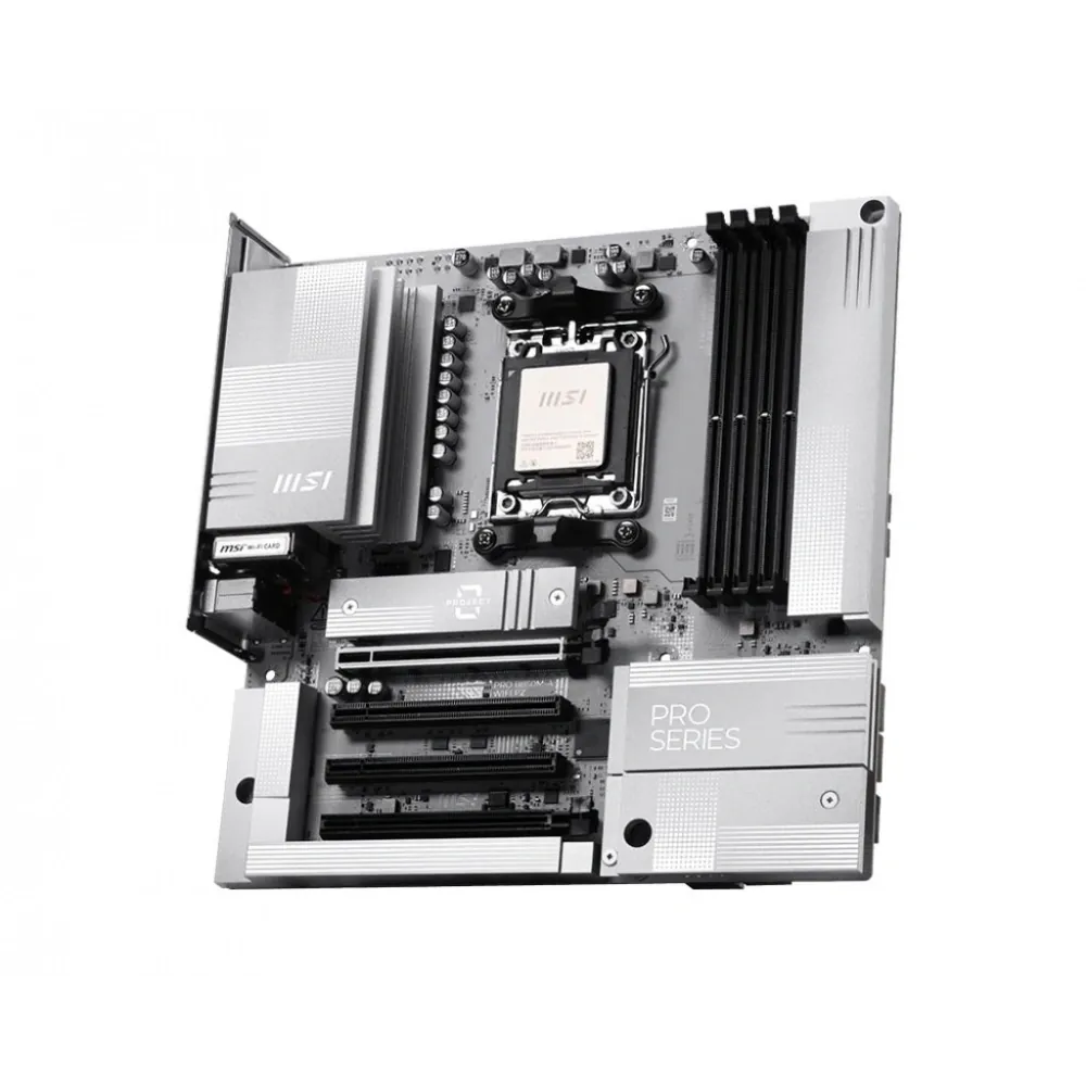 Msi Pro B850M-A WiFi Pz DDR5 Am5 Ddr5 8200MHz+(OC)MHz Wi-Fi 7 mATX