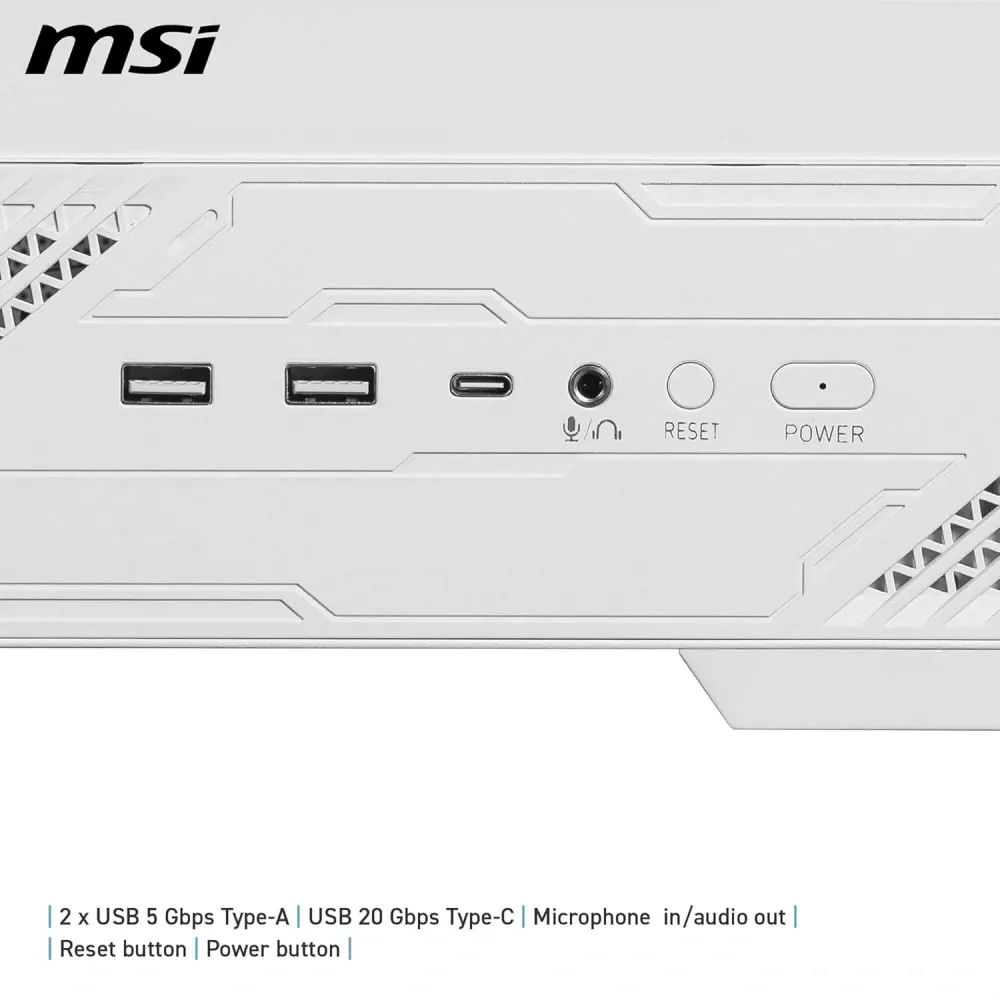 Msi Mag Pano 130R PZ 4xARGB Fan USB 3.2 ATX Beyaz Tower Gaming 4