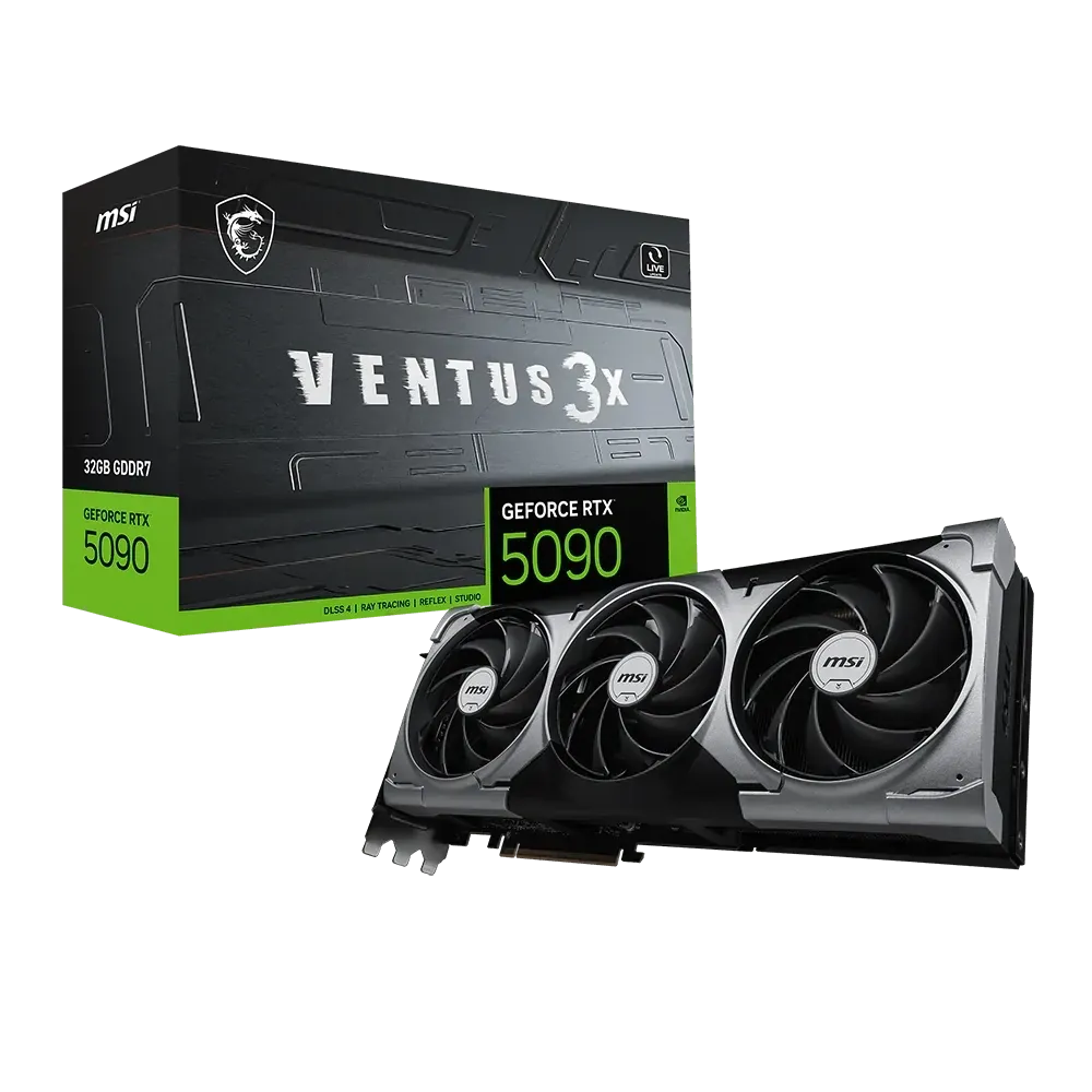 Msi Geforce Rtx5090 32G 512Bit Ventus 3X Vga Gddr7 1xHdmi 3xdp 3