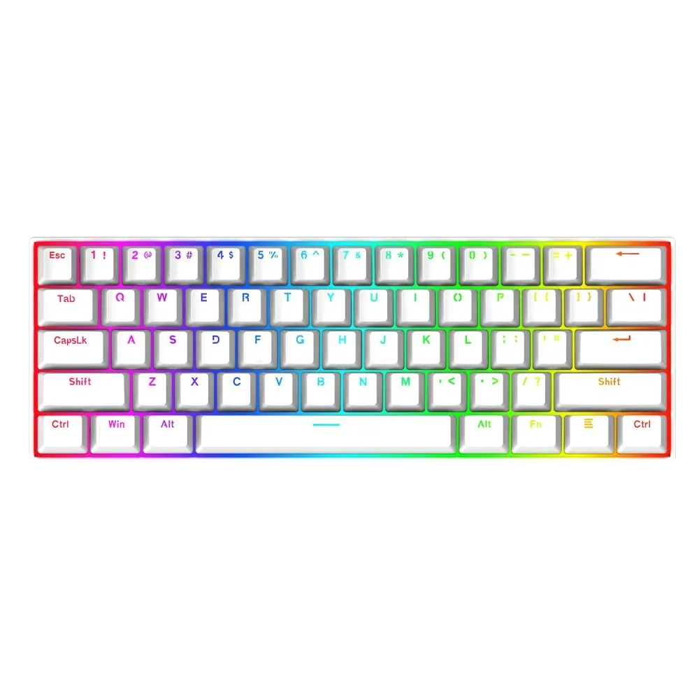 Redragon K630w-Rgb Dragonborn Blue Switch %60 Beyaz Q Tr Layout
