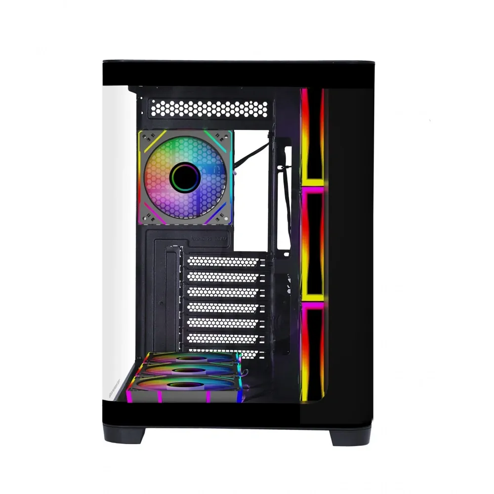 GameBooster GB-G2852B Curved Temperli Camlı 7*ARGB Fan SeaView