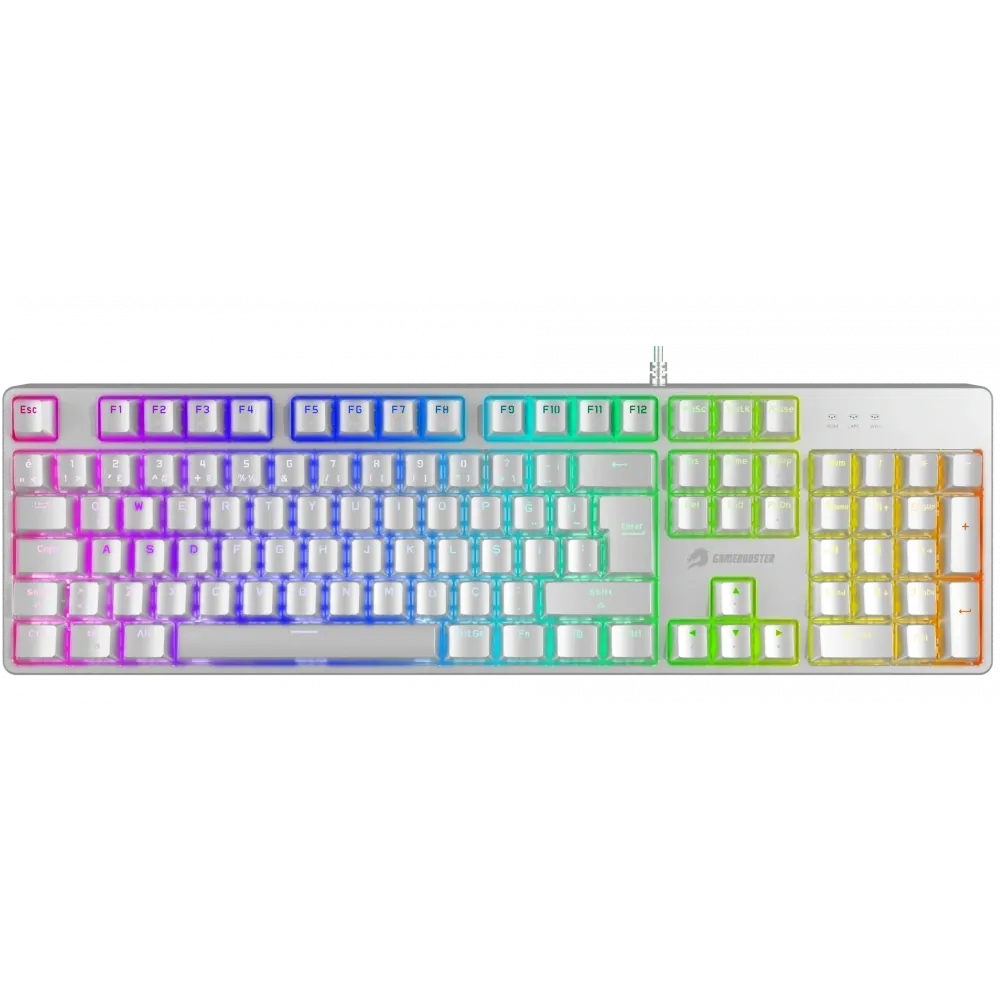 GameBooster G24W Enigma Rainbow Red Switch Mekanik Beyaz