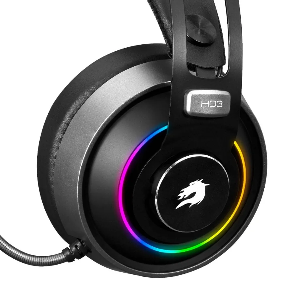 GameBooster H03 Dragon King Running RGB LED 7.1 Titreşimli Siyah thumbnail 5