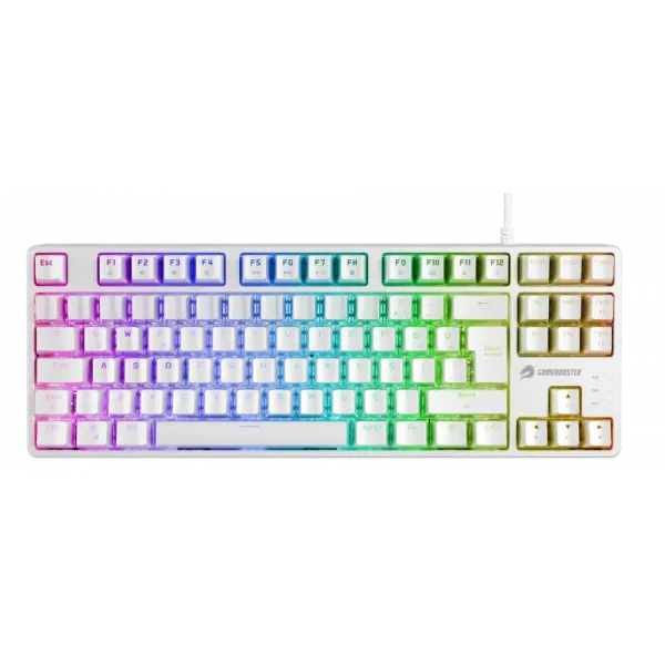 GameBooster G23W Enigma TKL Rainbow Red Switch Mekanik Beyaz