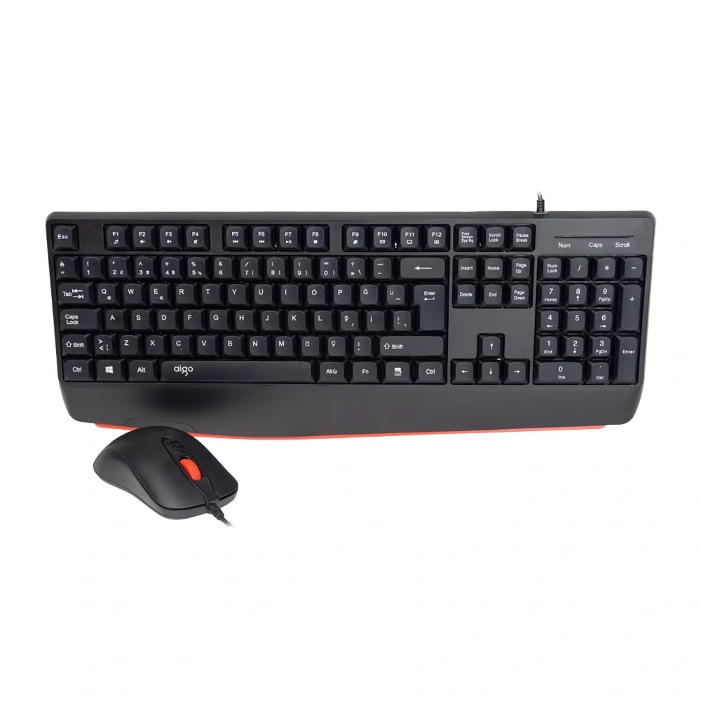 Aigo AK310 Pro Siyah Kablolu Q Klavye + Mouse Set 2