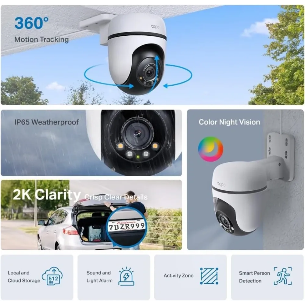 TP-Link Tapo C510W 2K IP Wi-Fi Dış Mekan Güvenlik Kamerası 2