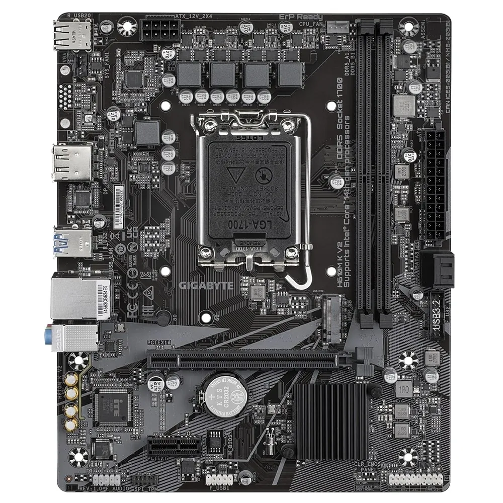 Anakart Gigabyte H610M K V2 Ddr5 4800Mhz 1700P 2