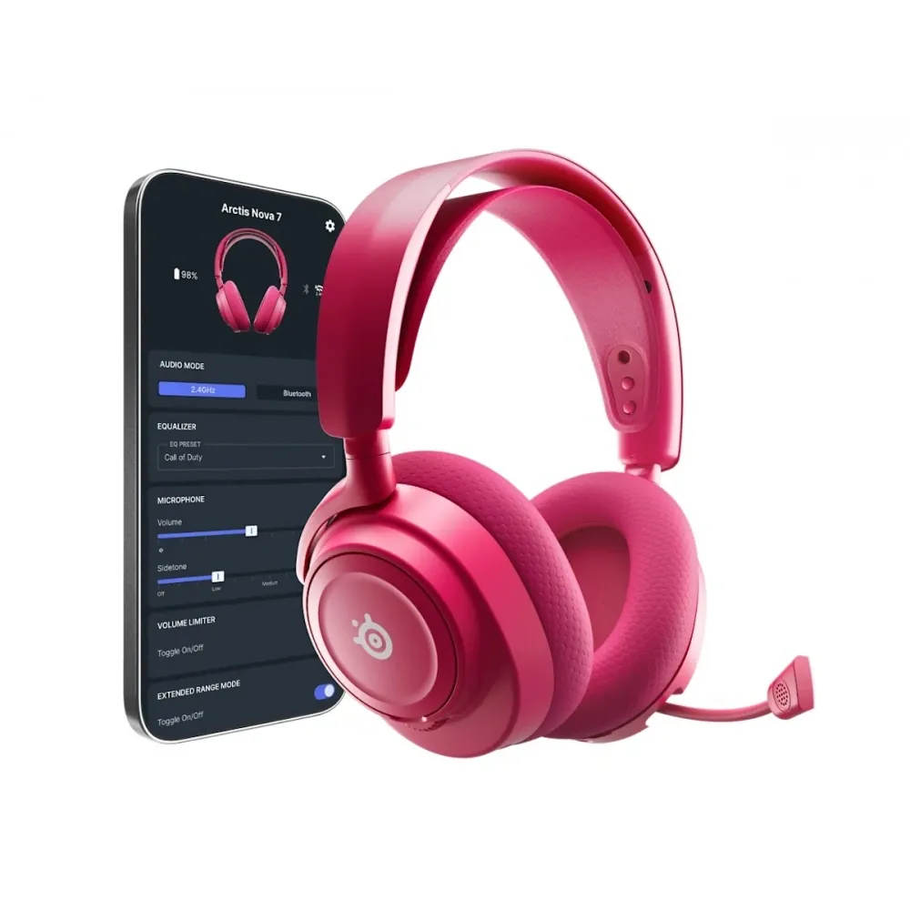 SteelSeries Arctis Nova 7 Gen 2 SSH61732 Kablosuz Gaming Magenta