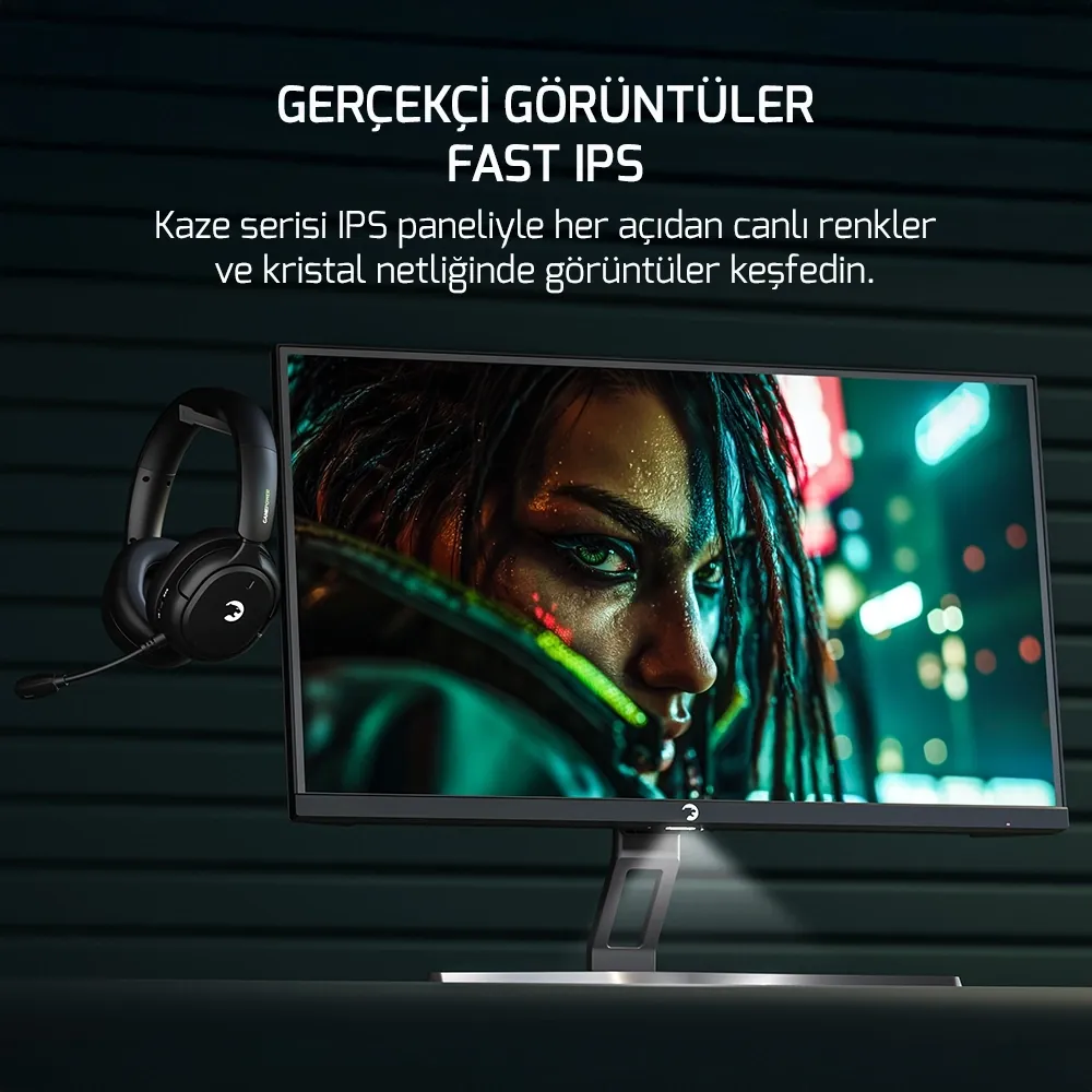 Monitör Gamepower 27" Kaze T20 Fast Ips 0.5ms 240Hz FHD Hoparlör