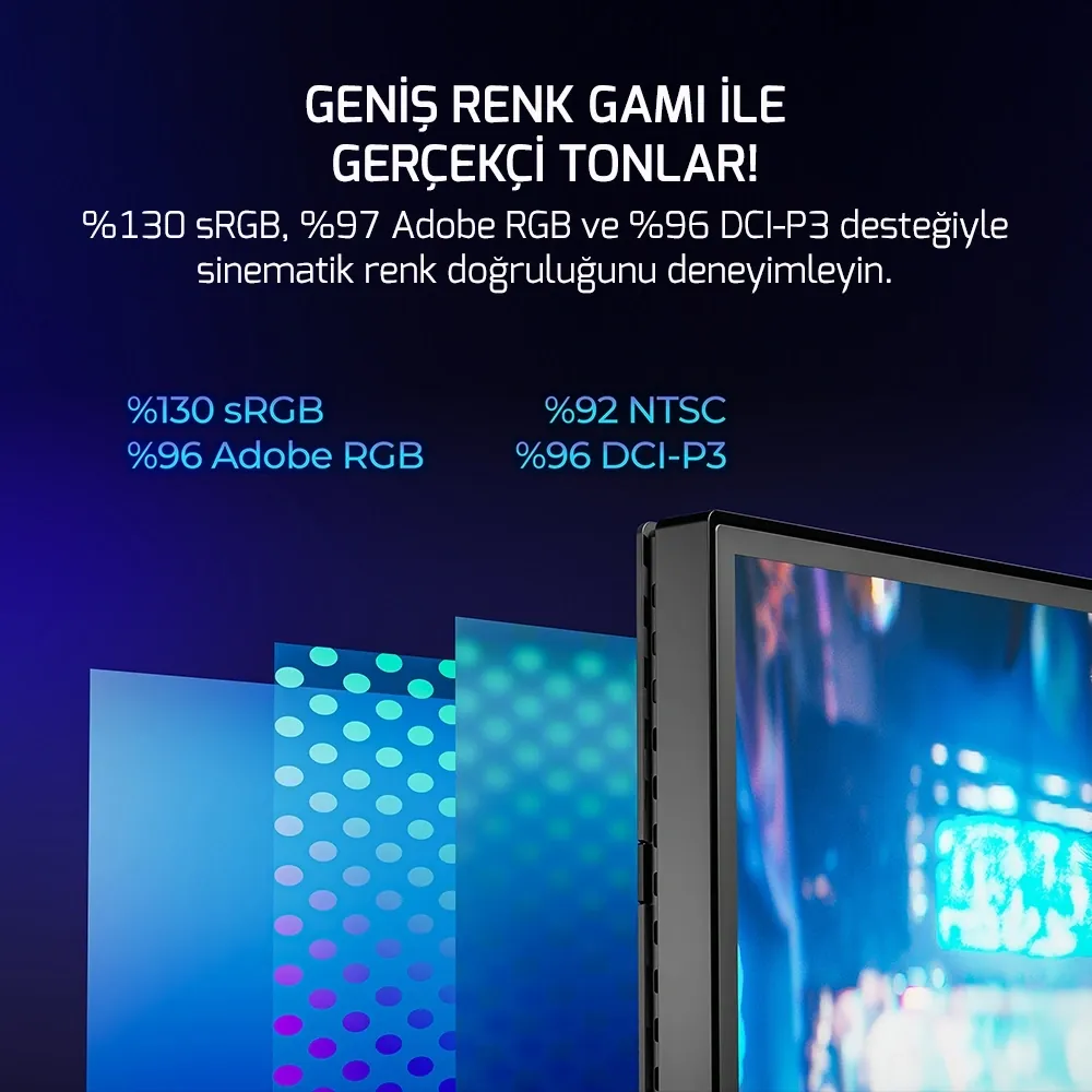Monitör Gamepower 27" Kaze T20 Fast Ips 0.5ms 240Hz FHD Hoparlör 3