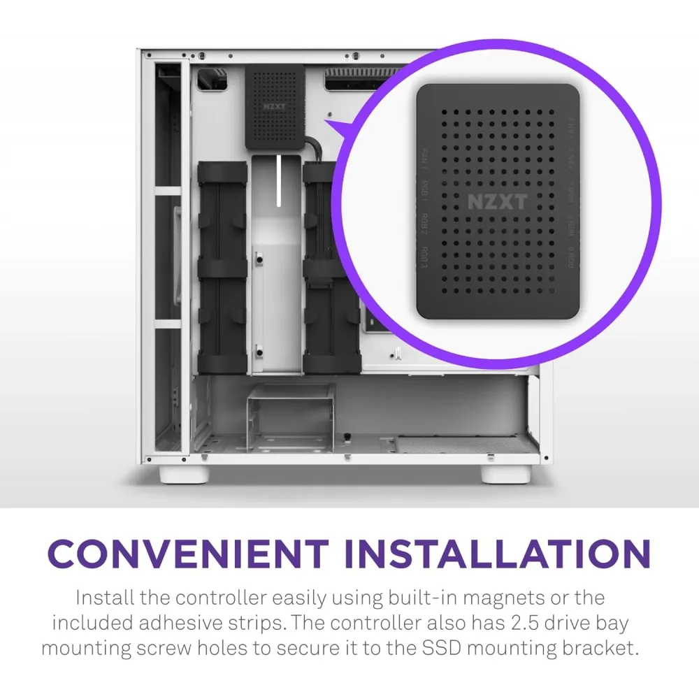 Nzxt RGB & Fan Controller AC-CRFR0-B1-6 RGB Aydınlatma Siyah 2