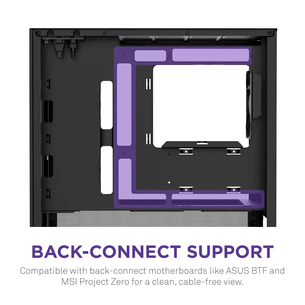 Nzxt H3 Flow CC-H31FB-01 mATX Siyah 2