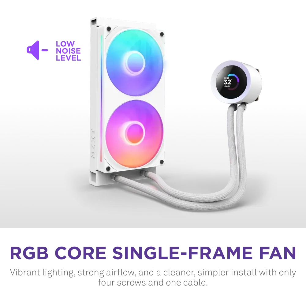 Nzxt Kraken Plus 240 RL-KR240-W2 RGB White 240mm IntelAMD Sıvı Soğutma