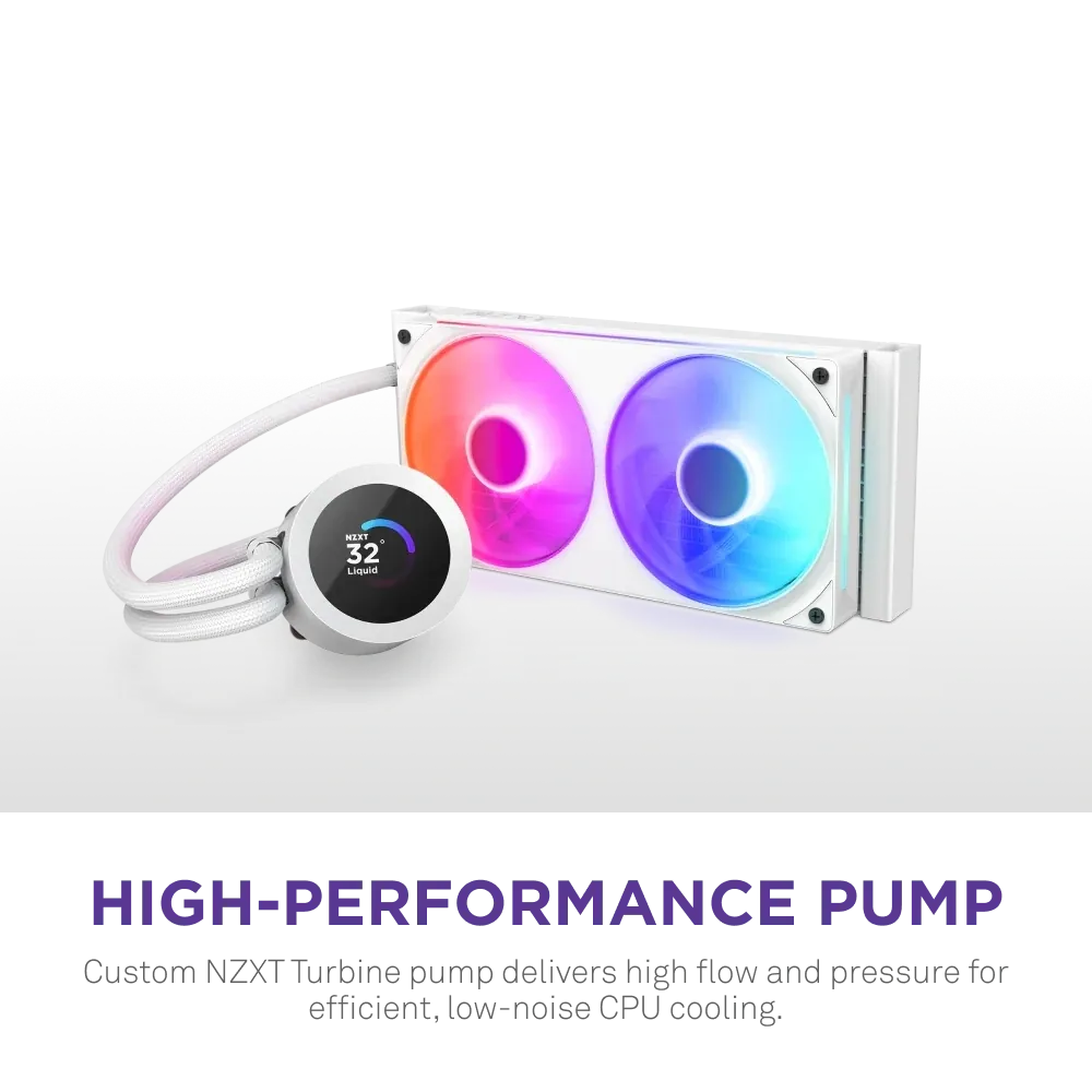 Nzxt Kraken Plus 240 RL-KR240-W2 RGB White 240mm IntelAMD Sıvı Soğutma 3