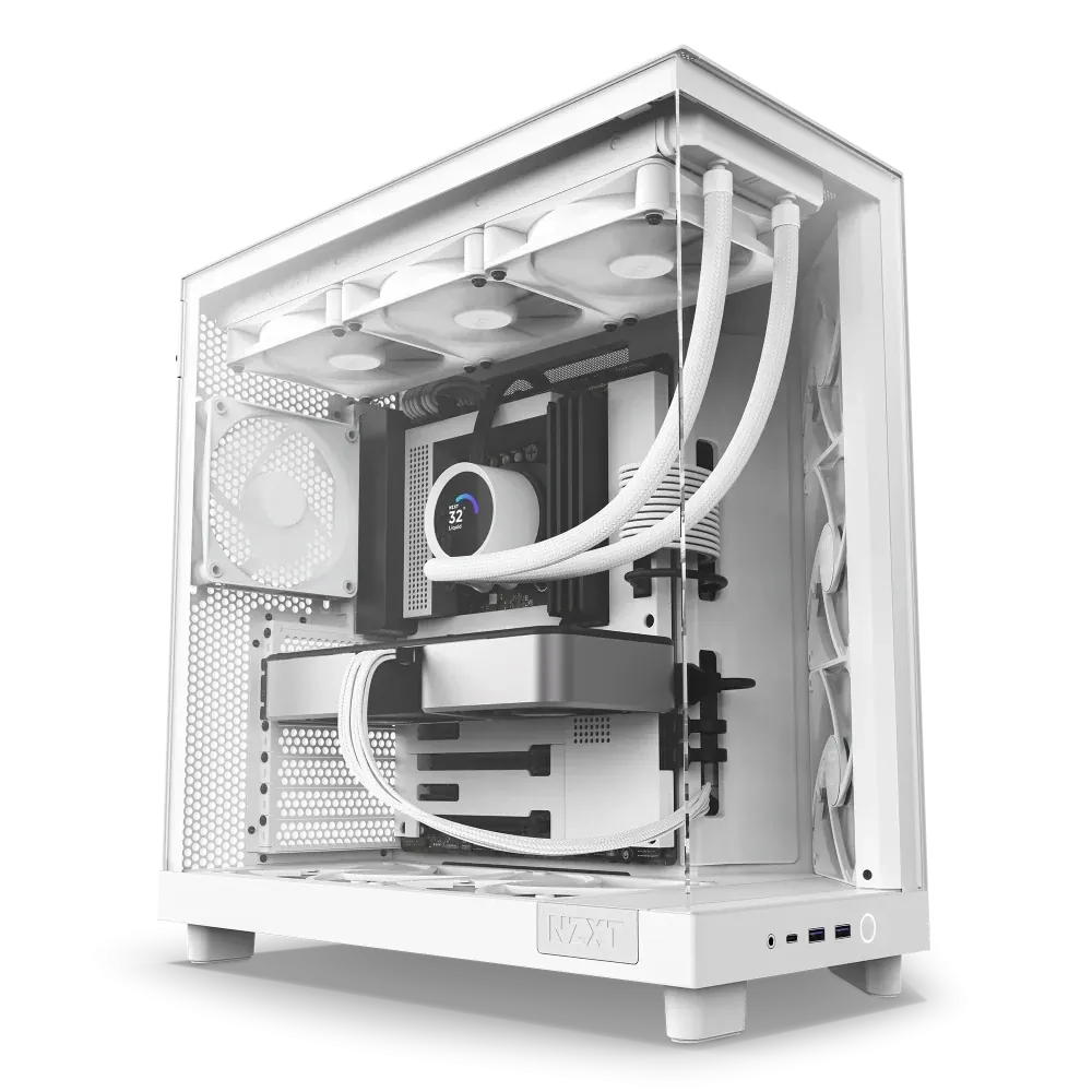 Nzxt H6 Flow CC-H61FW-01 Beyaz ATX Mid Tower
