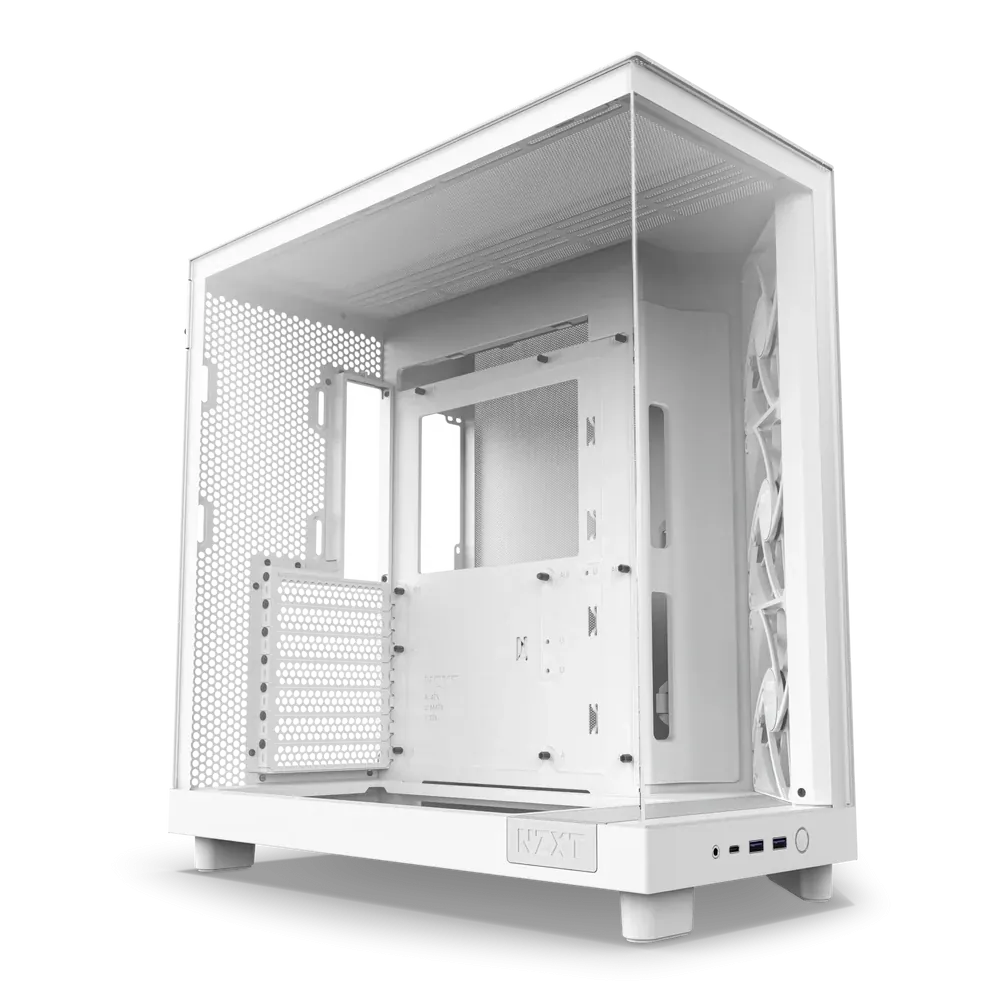 Nzxt H6 Flow CC-H61FW-01 Beyaz ATX Mid Tower 2