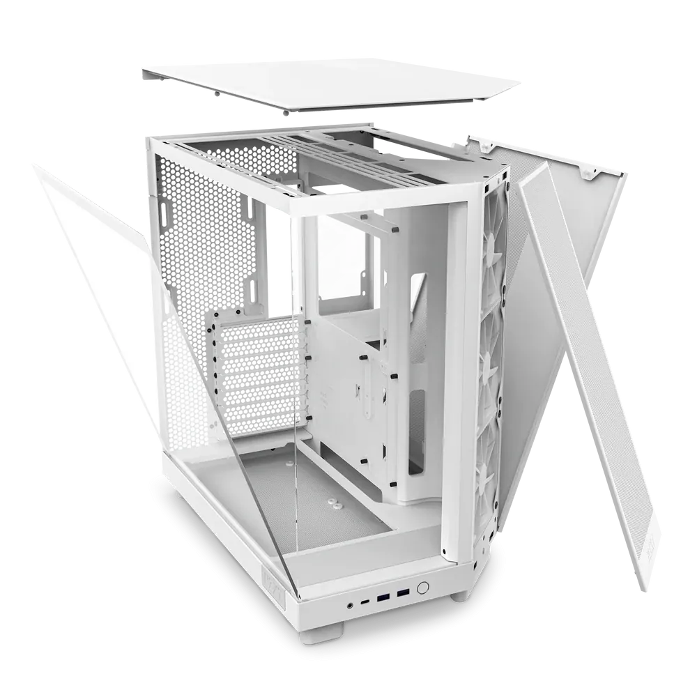 Nzxt H6 Flow CC-H61FW-01 Beyaz ATX Mid Tower 4