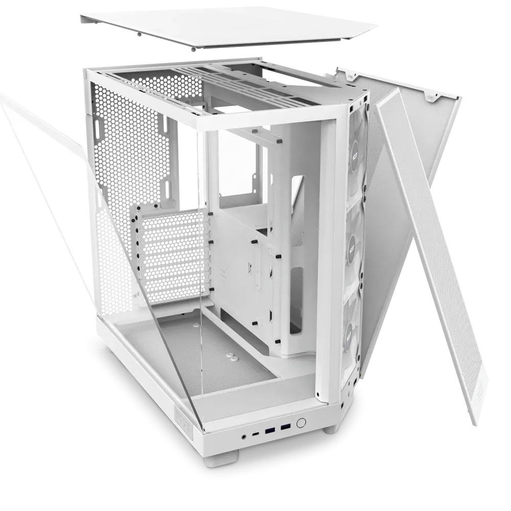 Nzxt H6 Flow RGB CC-H61FW-R1 Beyaz ATX Mid Tower
