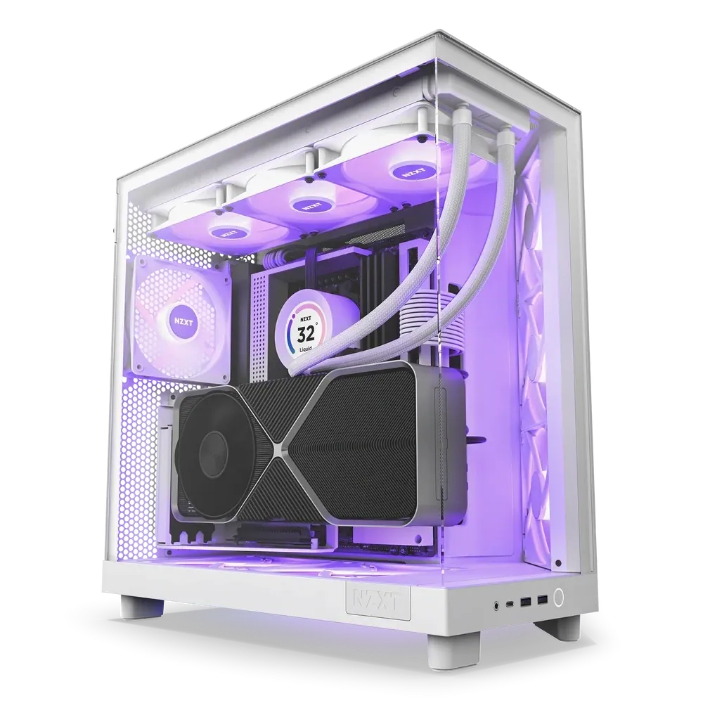 Nzxt H6 Flow RGB CC-H61FW-R1 Beyaz ATX Mid Tower 3