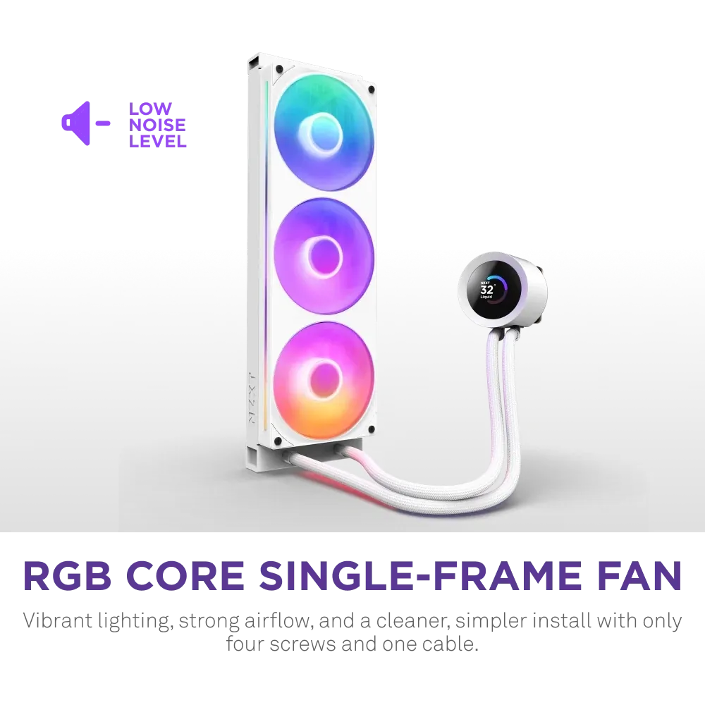 Nzxt Kraken Plus 360 RL-KR360-W2 RGB White 360mm IntelAMD Sıvı Soğutma 4