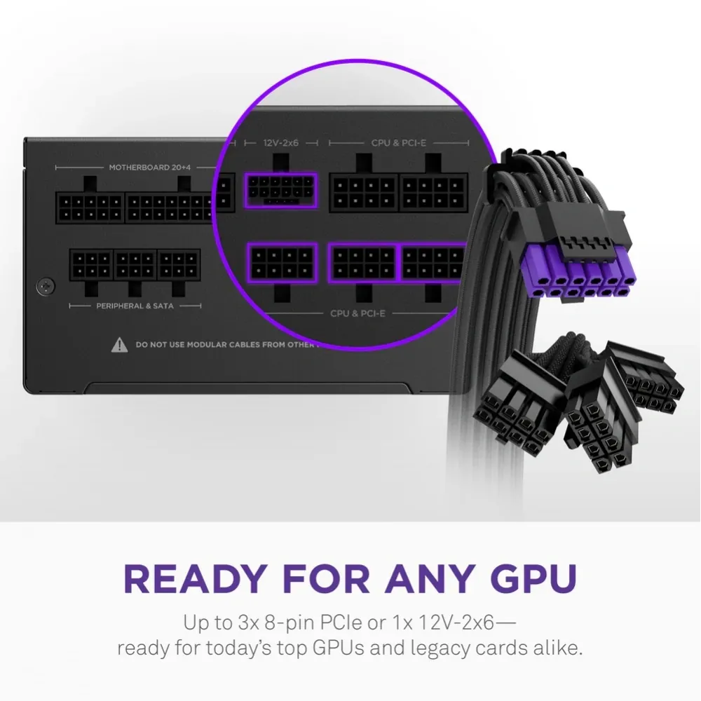 Nzxt 850w C850 Core Gold Atx 3.1 PA-8G3BB-EU 80+ Gold Full Modular 2