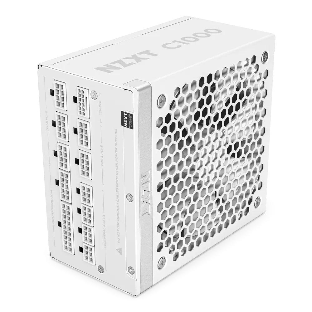 Nzxt 1000w C1000 Gold Atx 3.1 PA-0G2BW-EU 80+ Gold Full Modular Beyaz 4