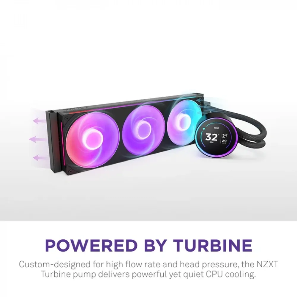Nzxt Kraken Elite 360 RGB RL-KR36E-B2 360mm Siyah Sıvı Soğutucu 3