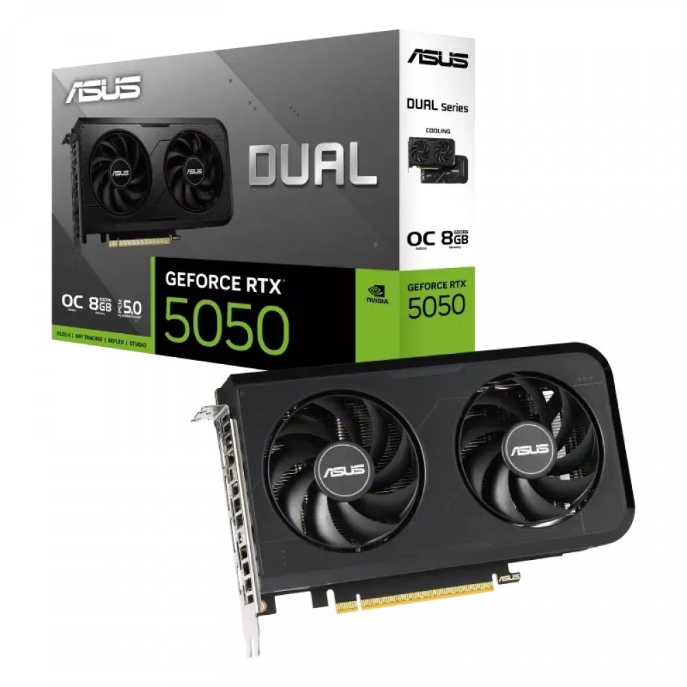 Ekran Kartı Asus Dual-Rtx5050-O8G OC 8Gb Gddr6 128Bit