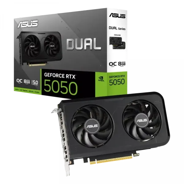 Ekran Kartı Asus Dual-Rtx5050-O8G OC 8Gb Gddr6 128Bit