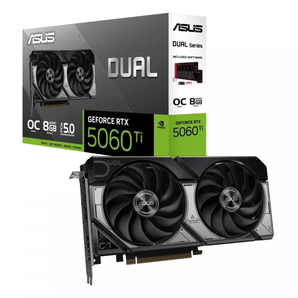 Ekran Kartı Asus Dual-Rtx5060Ti-O8G 8Gb Gddr7 128Bit 2