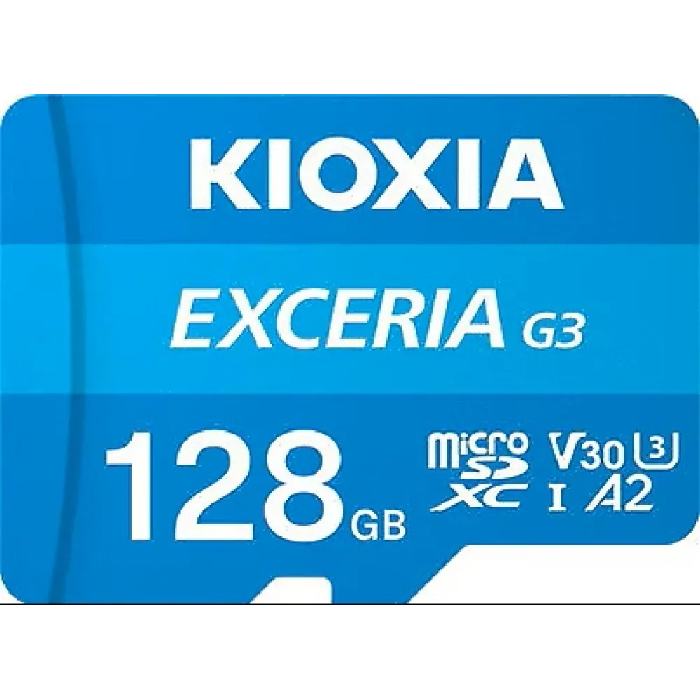Bellek Kioxia 128Gb Micro Sdxc G3 4K 100Mb/S Lmex3L128Gg2 V30 U3 A2