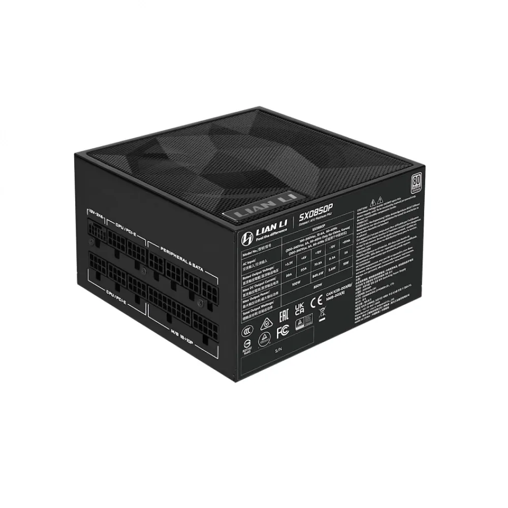 Power Supply Lian Li SX850P Siyah 850W 80+ Platinum G9P.SX0850P.B000EU 3