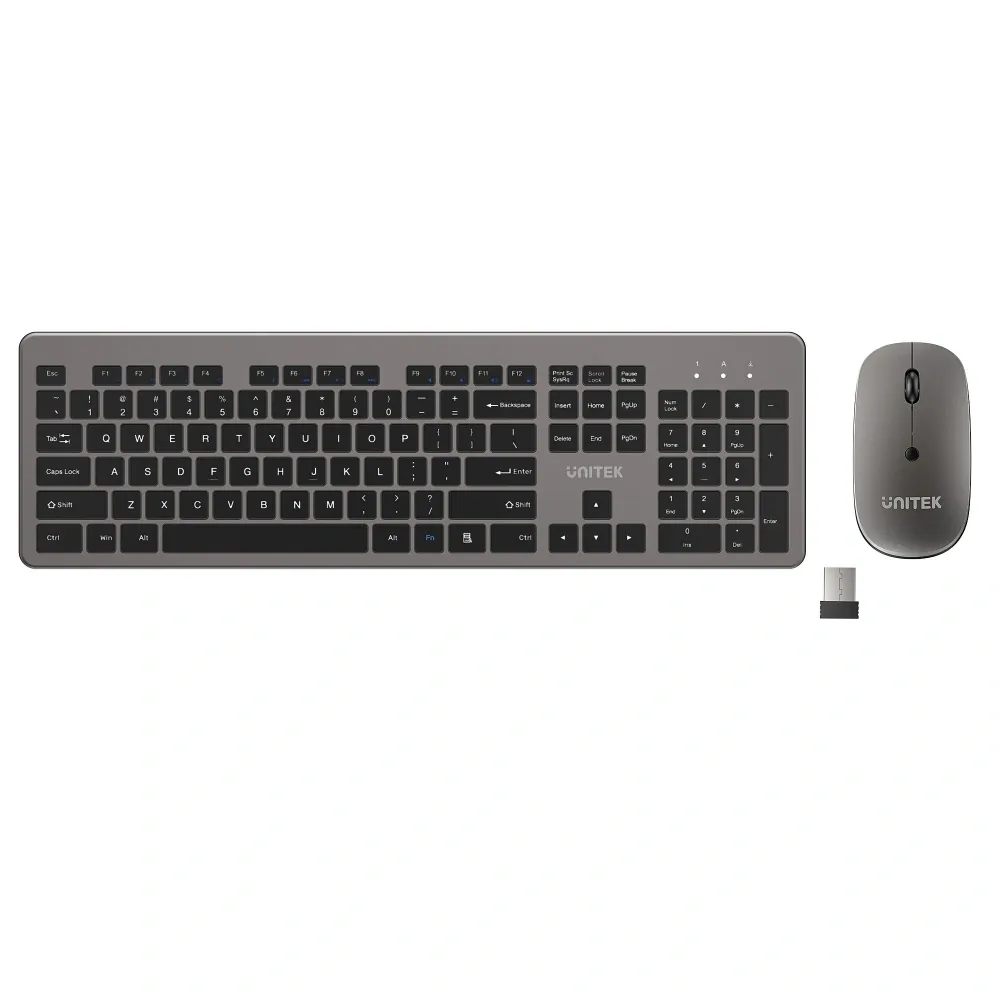 Unitek SlimDuo 2.4GHz Kablosuz Klavye Mouse Seti (T054AGY01-US)