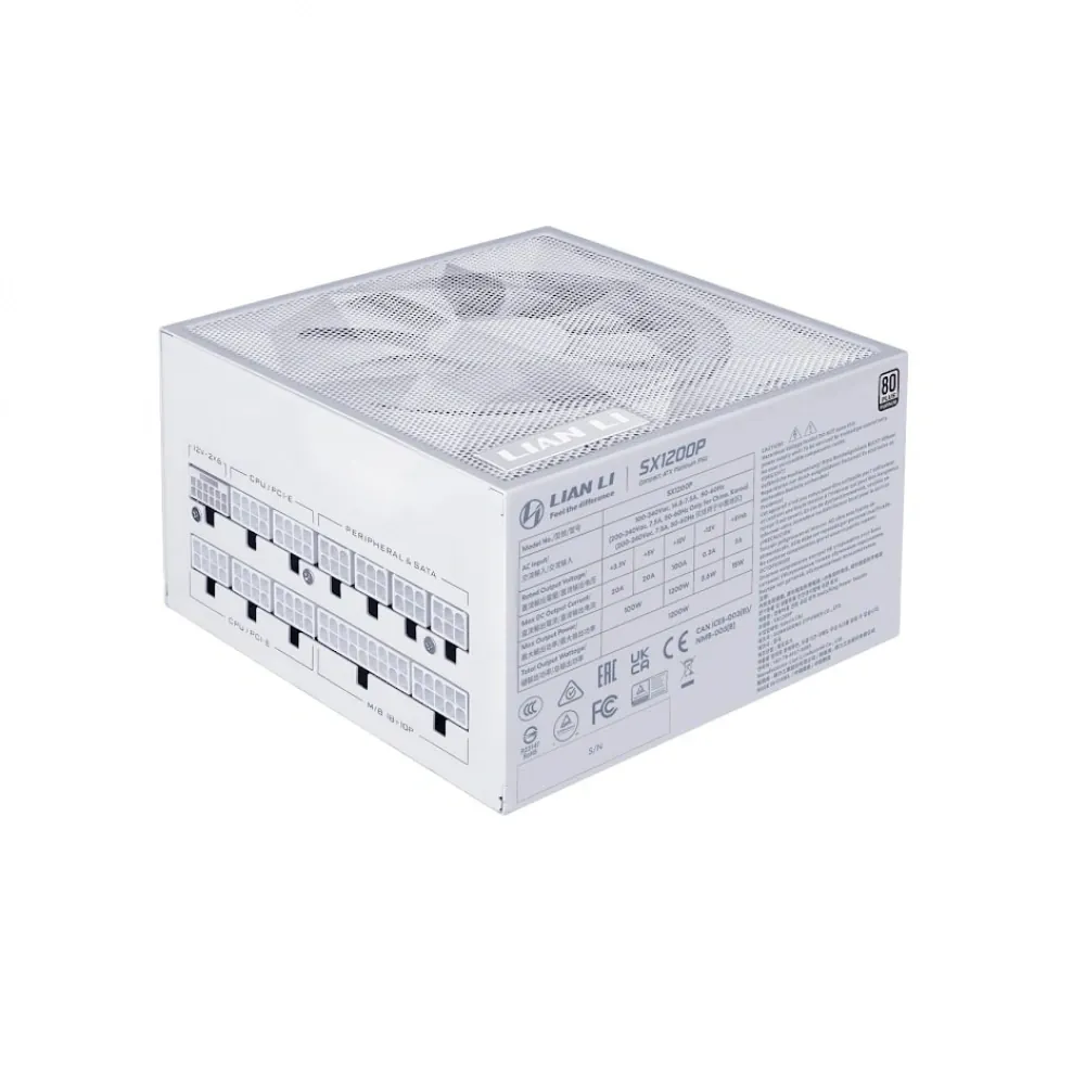 Power Supply Lian Li SX1200P Beyaz 1200W 80+ Platinum G9P.SX1200P.W000 3