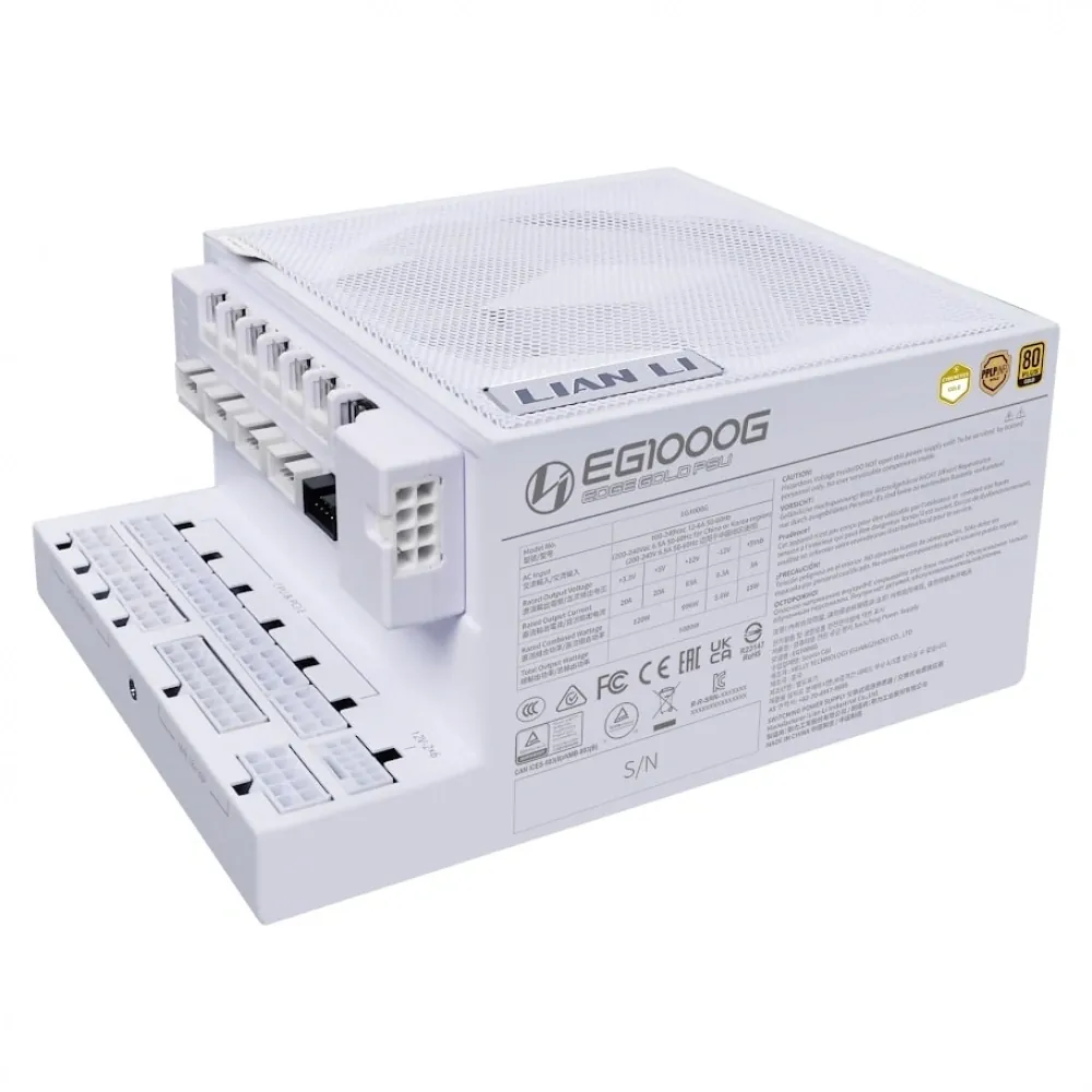 Power Supply Lian Li Edge.1000 Beyaz 1000W 80+ Gold G9P.EG1000G.WH00