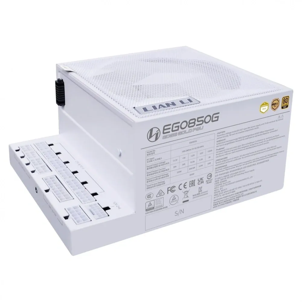 Power Supply Lian Li Edge.850 Beyaz 850W 80+ Gold G9P.EG0850G.W000.EU 3