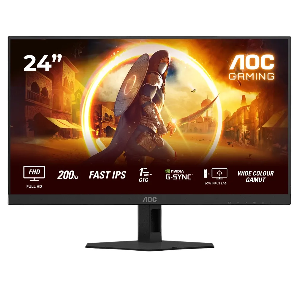 Aoc 23.8" 24G4HRE 200Hz 0.5ms Hdmi Dp G-Sync AdaptiveSync Fhd Fast Ips