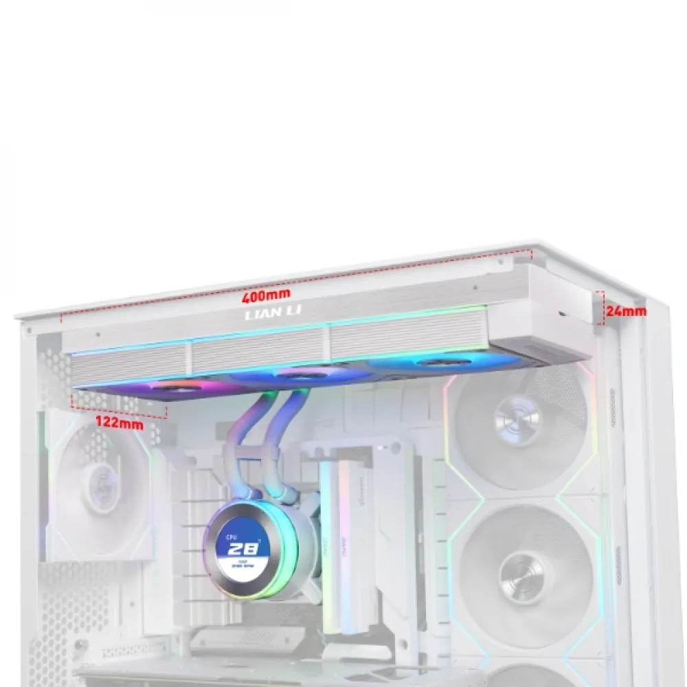Lian Li Hydro-Shift II LCD-C 360CL Beyaz Sıvı Soğutucu G89.GHS2LCD36RW 2