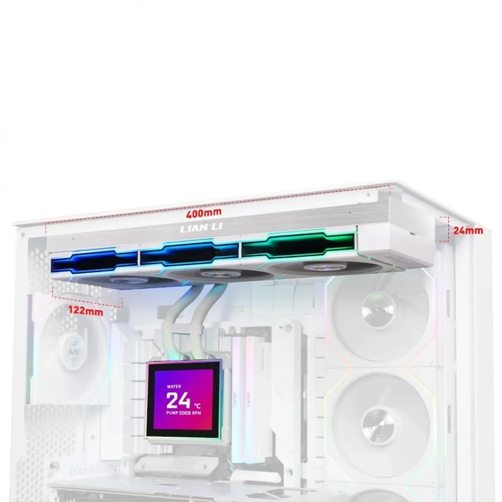 Lian Li HydroShift II LCD-S 360TL Beyaz Sıvı Soğutucu G89.GHS2LCDS36TW