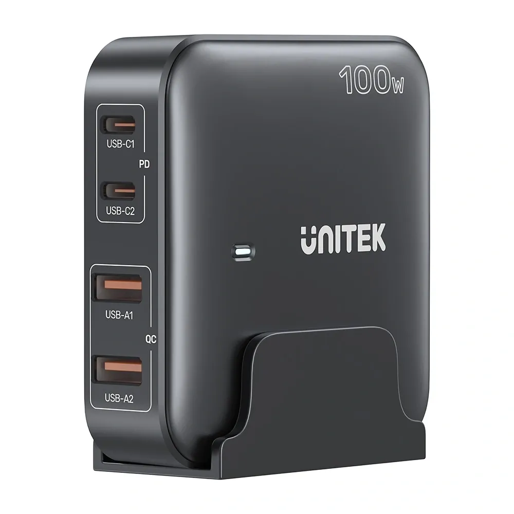 Unitek 100W Masaüstü Gan Şarj İstasyonu Siyah (P1229ABK) 3