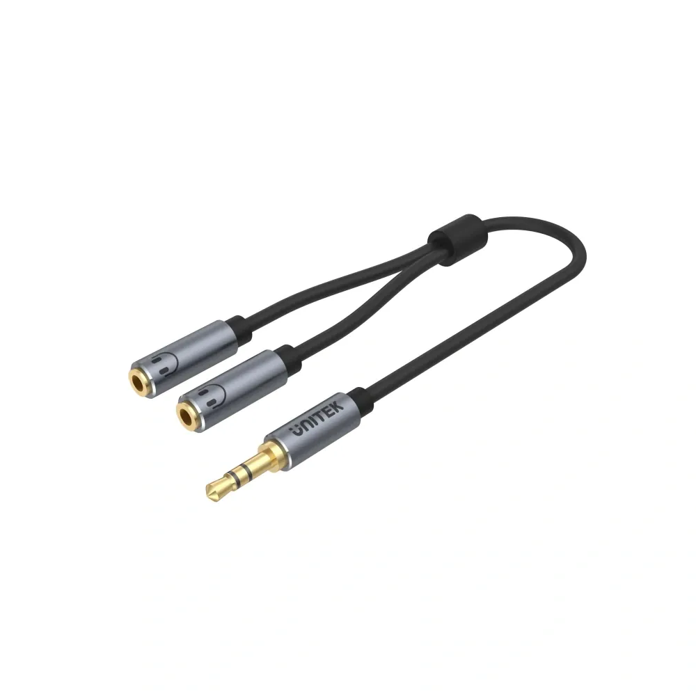 Unitek 3.5mm to Mic/Headset Ayırıcı Y Kablo (Y-C956ABK)
