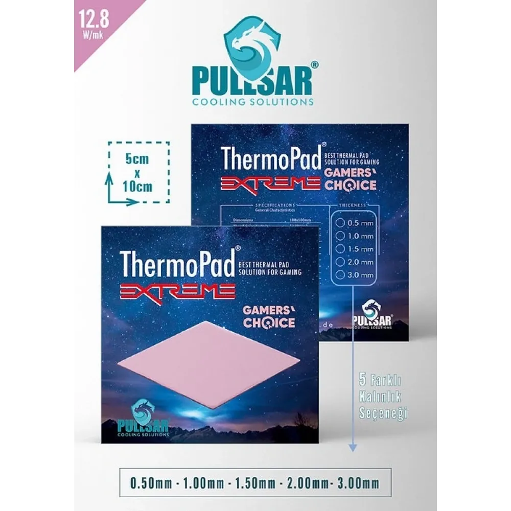 AKSESUAR THERMAL PAD THERMOPAD EXTREME 12.8W/MK 2.0MM - 50X100MM