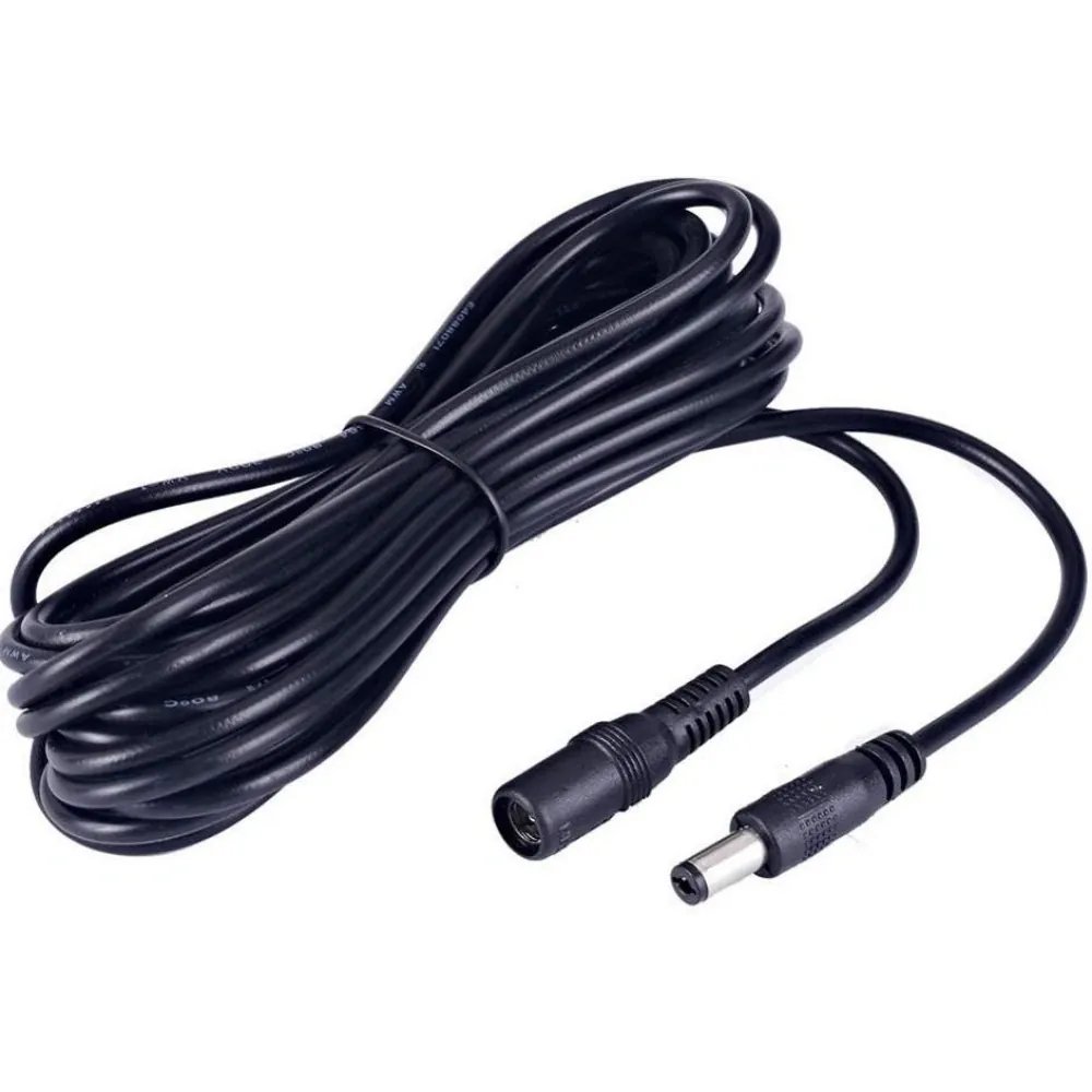 Dc Adaptör Uzatma Kablosu 5.5mm x 2.5mm Dişi Erkek 10mt