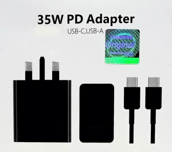 SAMSUNG 35W ADAPTÖR+TYPE-C KABLO SET USB-C & USB-A