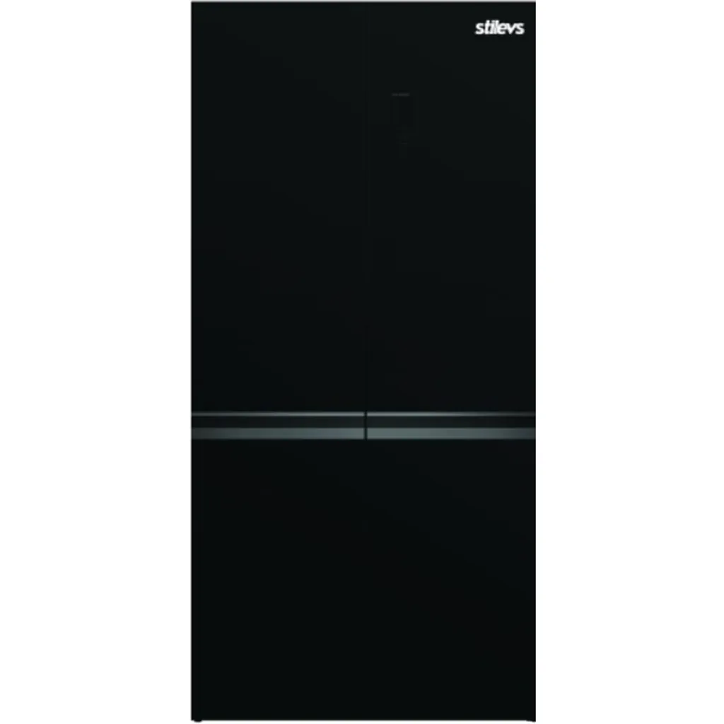 STİLEVS 600 LİTRE SİYAH CAM NO FROST GARDIROP TİPİ BUZDOLABI ST-MUL600L01EU 2