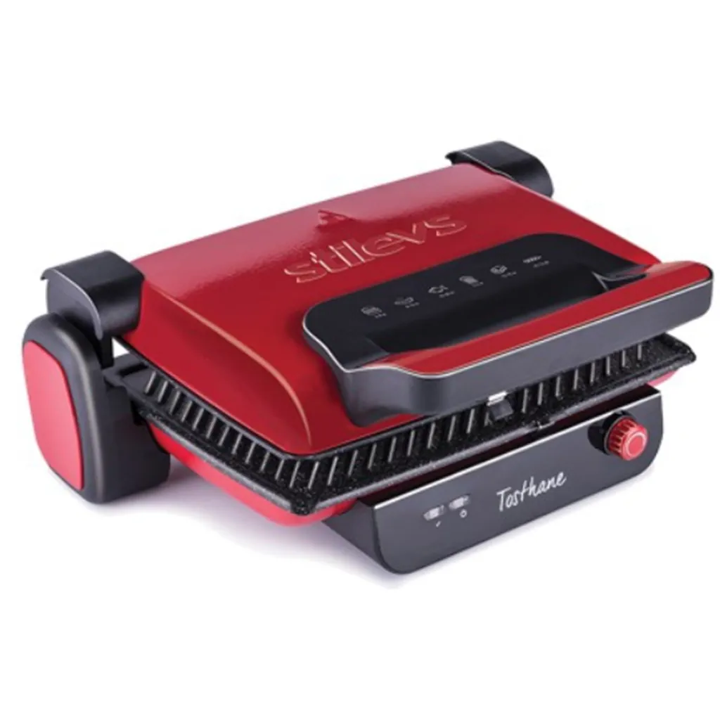 STİLEVS TOSTHANE GRANİT TOST MAKİNESİ KIRMIZI 4